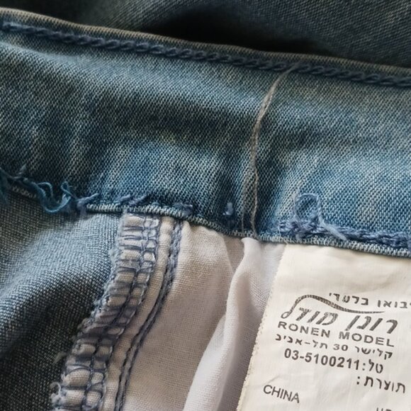 LAFEI- NIER Woman's Jeans Light Blue W Swarovski Crystals - Picture 16 of 16